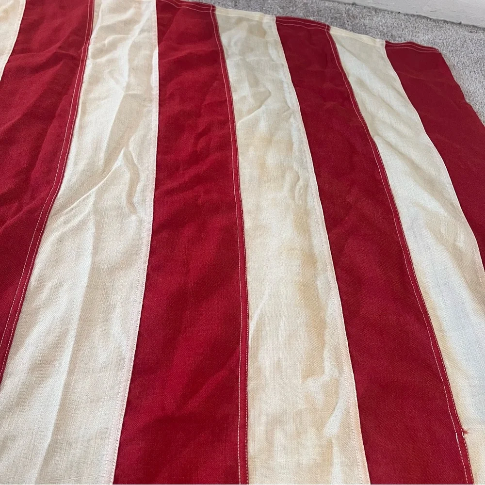 VTG XL 48 Stars American Flag Hand Stitched Stars Cotton 113.5x53.5” - Picture 12 of 16